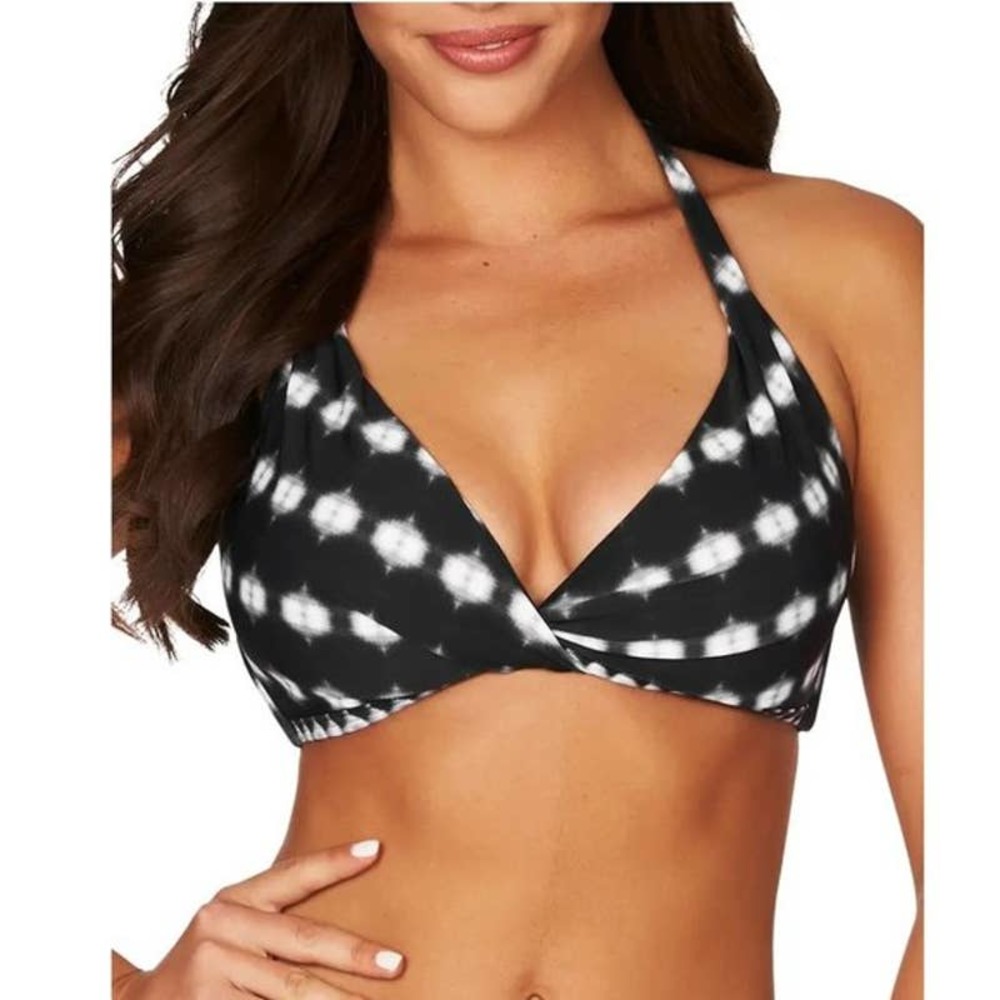 NWT Sea Level Bandhani Twist Front DD-E Cup Bikini Top Swimwear Size 6